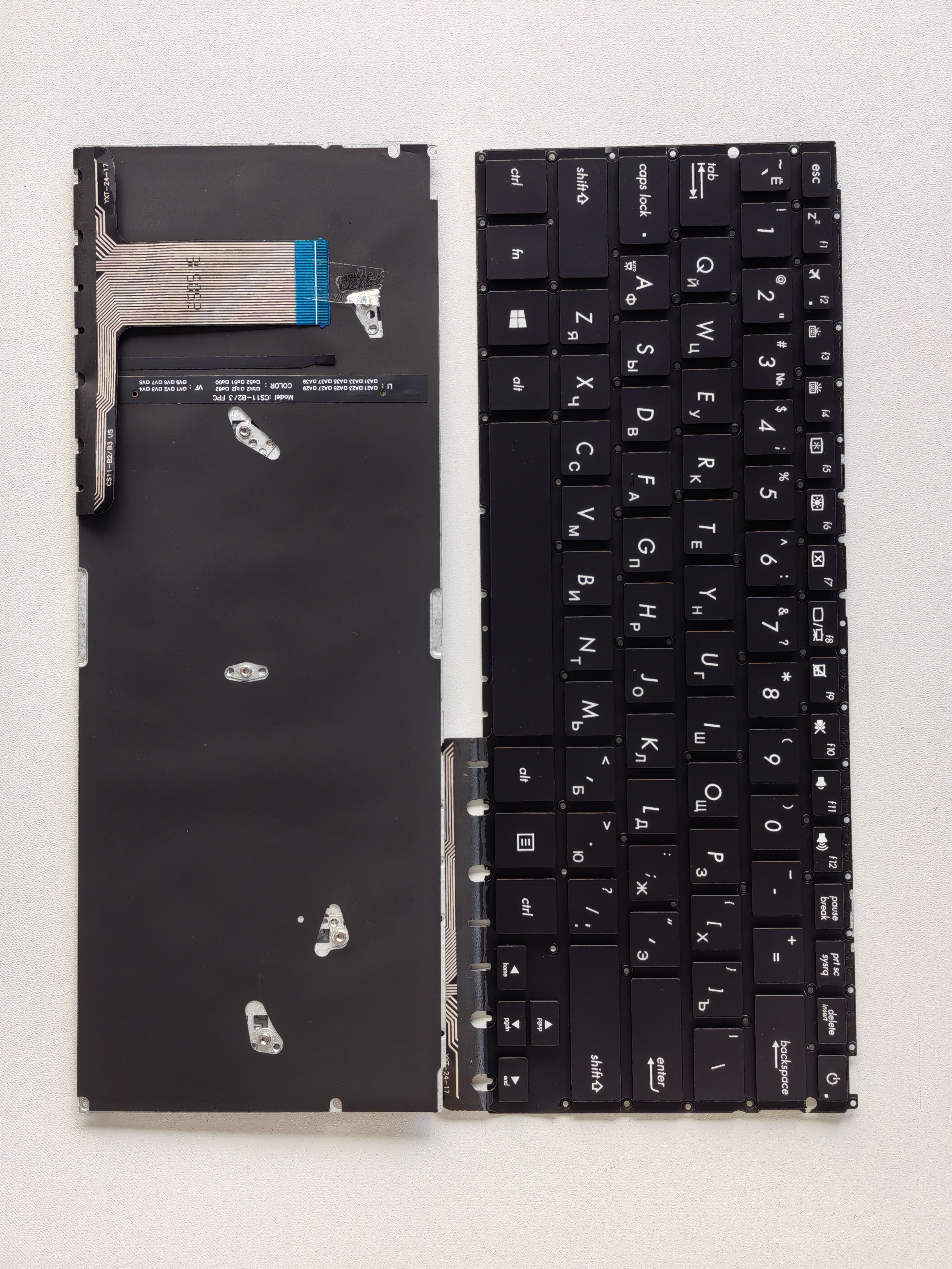 Picture of New Replacement Laptop Keyboard For ASUS UX330/UX330UA/UX330C five-column BLACK Backlit (OEM) RU Layout